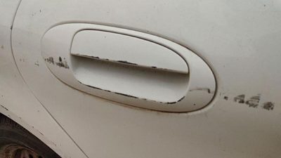 1999-05 Mercury Sable Passenger Right Rear Outside Door Handle Oem Back Wt White