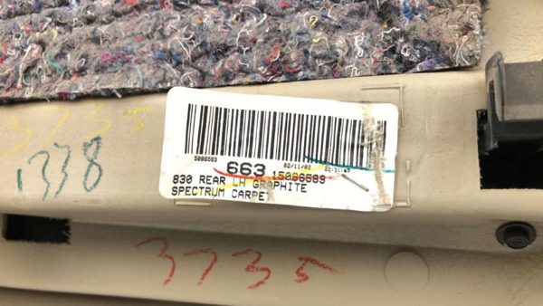 01 02 Sierra 2500 Hd Driver Left Rear Door Panel With Switches Back Graphite 12D — photo 15
