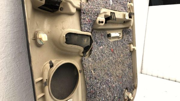 01 02 Sierra 2500 Hd Driver Left Rear Door Panel With Switches Back Graphite 12D — photo 13
