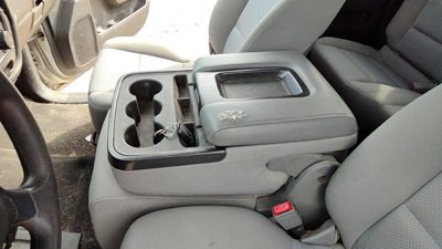 2014-2015 Silverado 1500 Center Console Jump Seat Assembly Oem Arm Rest H2r Gray
