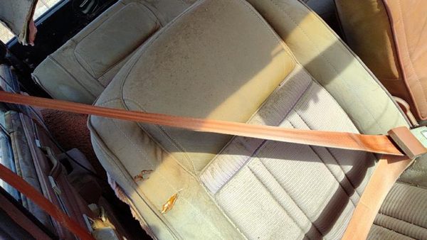 84 Jeep Grand Wagoneer Passenger Right Front Seat Belt Retractor Shoulder Brown — photo 3