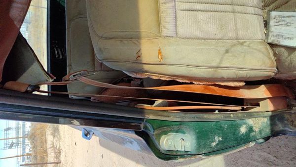 84 Jeep Grand Wagoneer Passenger Right Front Seat Belt Retractor Shoulder Brown — photo 4