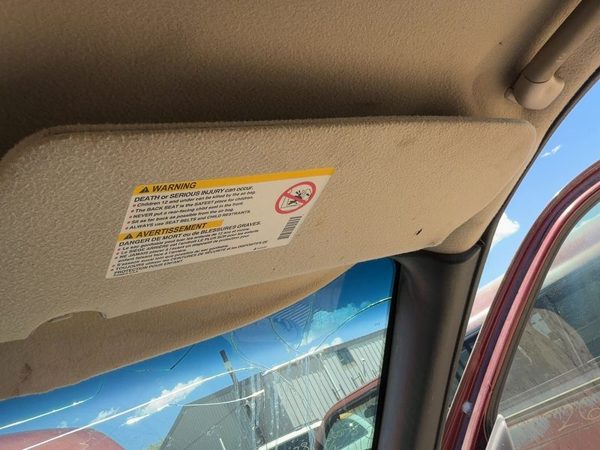 2002-2005 Chevy Venture Passenger Right Sun Visor Oem Gray 14C 10345189 — photo 6