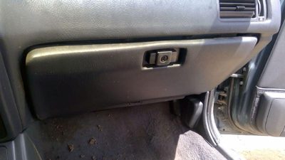 89-93 Mitsubishi Galant Vr-4 Glove Box Assembly Complete Door With Latch Black