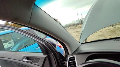 16-18 Hyundai Tucson Driver Left A Pillar Trim Windshield Post Panel Black Try