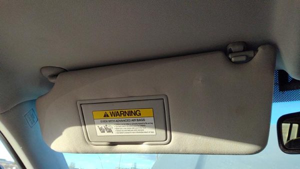 2009-2015 Honda Pilot Driver Left Sun Visor Oem Gray/Blue Gr 83280Szaa01za — photo 5