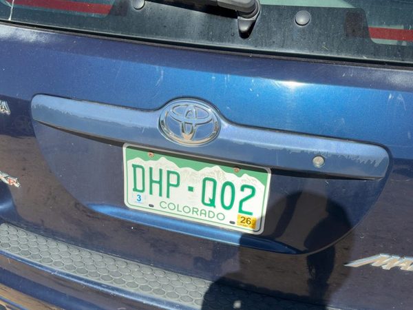 03-08 Matrix Xr License Plate Trim Surround Tail Trunk Finish Indigo Ink Pearl — photo 4
