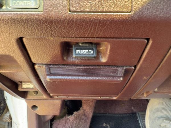1986-1989 Honda Accord LX Sedan Fuse Cover with Cubby Dash Mauve Red OEM — photo 1