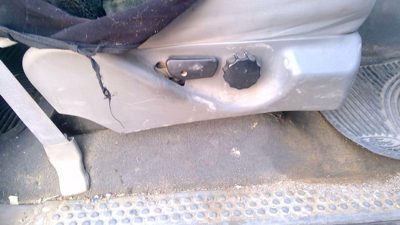 99-07 F350 Super Duty Passenger Right Side Seat Trim Panel Oem Gray