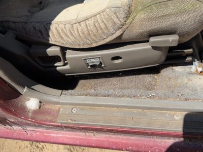 87 Nissan Maxima Passenger Right Side Power Seat Switch With Trim Panel Oem Gray