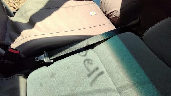 2011-2016 Ford F250 Middle Center Front Seat Belt Retractor Oem Shoulder Gray 3S — photo 2