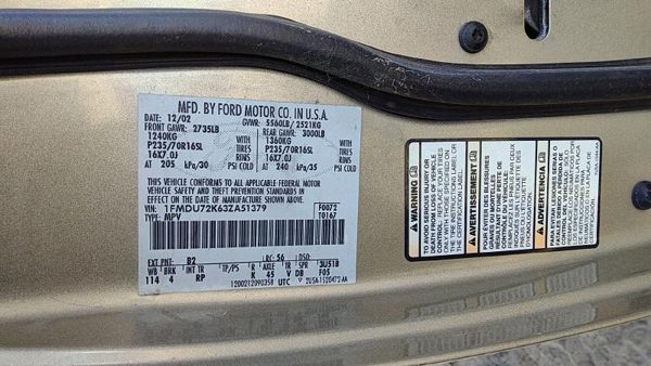 2003 Ford Explorer Upper Control Arm Rear LH — photo 6