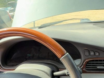 2002-2004 Cadillac Seville Steering Wheel Oem With Leather Dark Gray 145