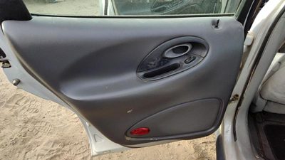1996-1999 Ford Taurus Driver Left Rear Door Trim Panel With Switches Back Gray