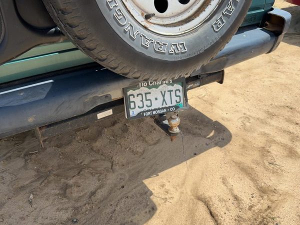 1993-1997 Isuzu Rodeo Rear Bumper With Mount Brackets Oem Green 732 5190822 — photo 3