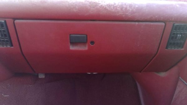1989 Ford F350 Glove Box Assembly Complete Door With Latch Oem Red — photo 3