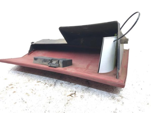1989 Ford F350 Glove Box Assembly Complete Door With Latch Oem Red — photo 12