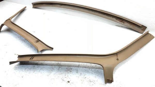 1987-1991 Ford F150 A Pillar Trim Panel Pair Set Left Right Tan Oem — photo 10