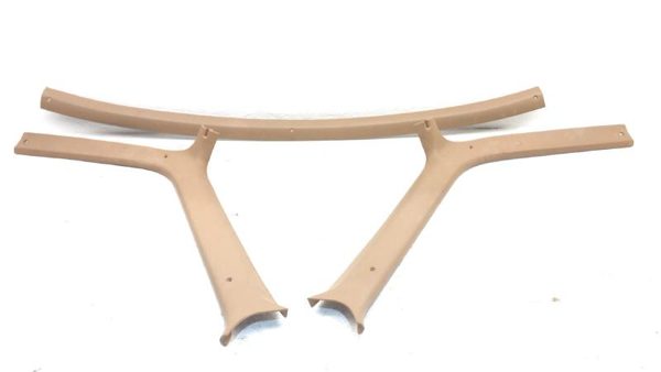 1987-1991 Ford F150 A Pillar Trim Panel Pair Set Left Right Tan Oem — photo 2