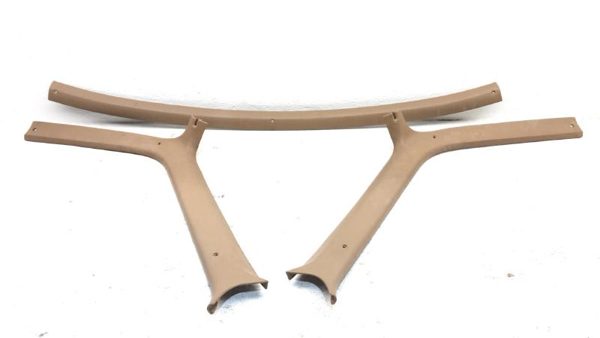 1987-1991 Ford F150 A Pillar Trim Panel Pair Set Left Right Tan Oem — photo 1