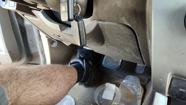 2010-2011 Ford Focus Lower Dash Under Column Knee Bolster Trim Panel Oem Gray Gs — photo 3