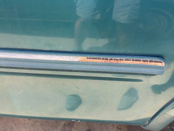 1998 Ford F150 Driver Left Rear Moulding On Quarter Panel Oem Pacific Green Ps — photo 2