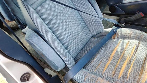 1985-1994 Gmc Safari Passenger Right Front Seat Belt Retractor Oem Shoulder Blue — photo 1