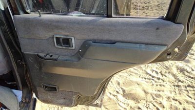 90-95 Pathfinder Passenger Right Rear Door Trim Panel With Switches Back Gray