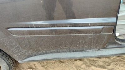05-09 Equinox Passenger Right Rear Moulding From Door Back Trim Granite Gray 44U