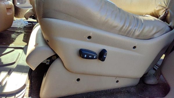 96-00 Town & Country Driver Left Side Power Seat Switch With Trim Panel K5 Camel — photo 3