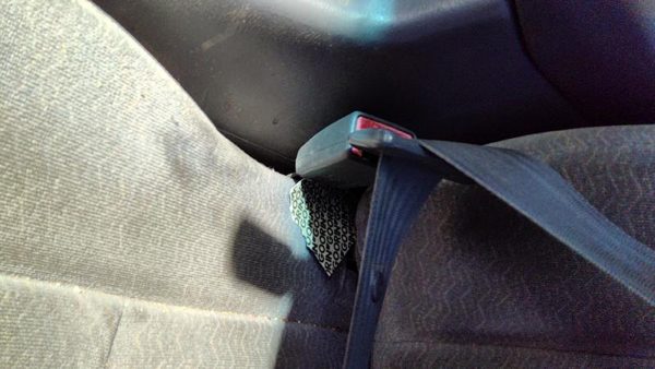 1997-2001 Toyota Camry Driver Left Front Seat Belt Buckle Receiver Oem Gray 10 — photo 3