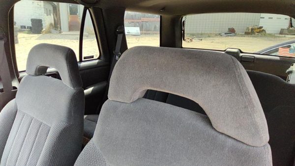 1995-1997 S10 Blazer Pair Of Headrests Oem Left Right Set Front Seat Gray — photo 3