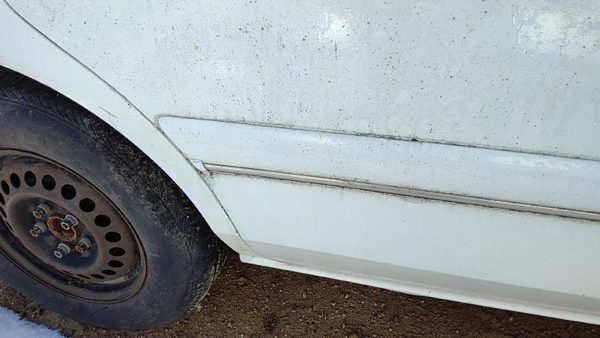 97-02 Century Passenger Right Rear Moulding From Door Back Trim Strip White — photo 3