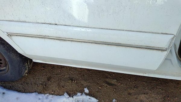 97-02 Century Passenger Right Rear Moulding From Door Back Trim Strip White — photo 6