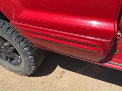 99-04 Grand Cherokee Passenger Right Rear Moulding From Door Back Trim Strip Fla