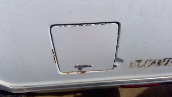 1979 Chevy El Camino Fuel Tank Door With Hinge Gas Lid Oem Filler Blue — photo 2