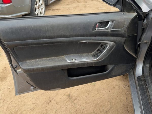 09 Legacy Outback Driver Left Front Door Trim Panel With Master Switch Black — photo 1