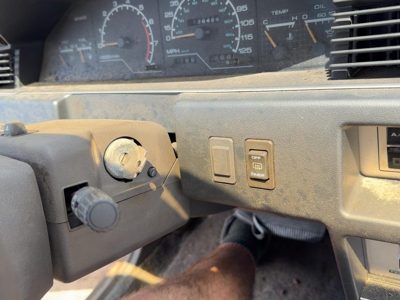 1987-1988 Nissan Maxima Steering Column Assembly Oem Floor Shift Gray 4880542E01