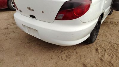 2000-2002 Kia Rio Rear Bumper Cover Assembly Oem Back White 0K32b50220xx