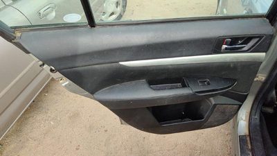 10-11 Subaru Legacy Outback Driver Left Rear Door Trim Panel With Switches Back