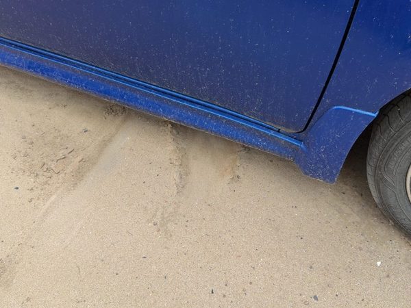 2007-2012 Nissan Sentra Passenger Right Lower Rocker Panel Moulding Oem Blue B17 — photo 4