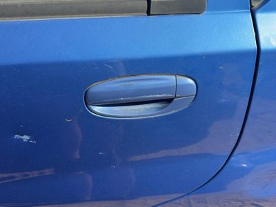 2004 Chevy Aveo Driver Left Rear Outside Door Handle Oem Back Hatchback Blue 33U