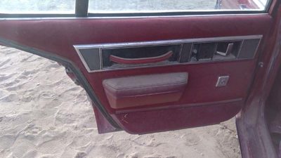 1990 Olds Eighty Eight Driver Left Rear Inside Door Trim Panel Only Oem Back Red