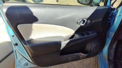 15-19 Versa Note Driver Left Front Door Trim Panel With Master Switch Charcoal G