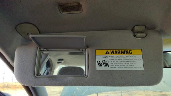 2006-2007 Hyundai Sonata Driver Left Sun Visor Oem Gray 852010A750qs — photo 4