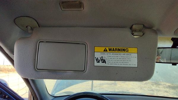 2006-2007 Hyundai Sonata Driver Left Sun Visor Oem Gray 852010A750qs — photo 3