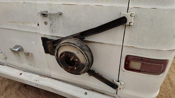 1974 Dodge Van B200 Spare Tire Winch Carrier Mount Bracket Assembly Complete Oem — photo 5