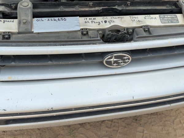 1990-1991 Subaru Legacy Front Grille Assembly Oem Silver 91065Aa000St — photo 4
