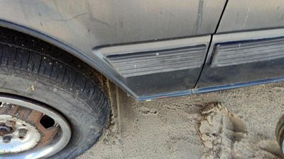 1984-1986 Toyota Camry Driver Left Moulding From Fender Oem Trim Strip Gray