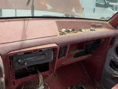 1987-1991 Ford F150 Passenger Dash Trim Bezel Oem Red E7Tz1504320B